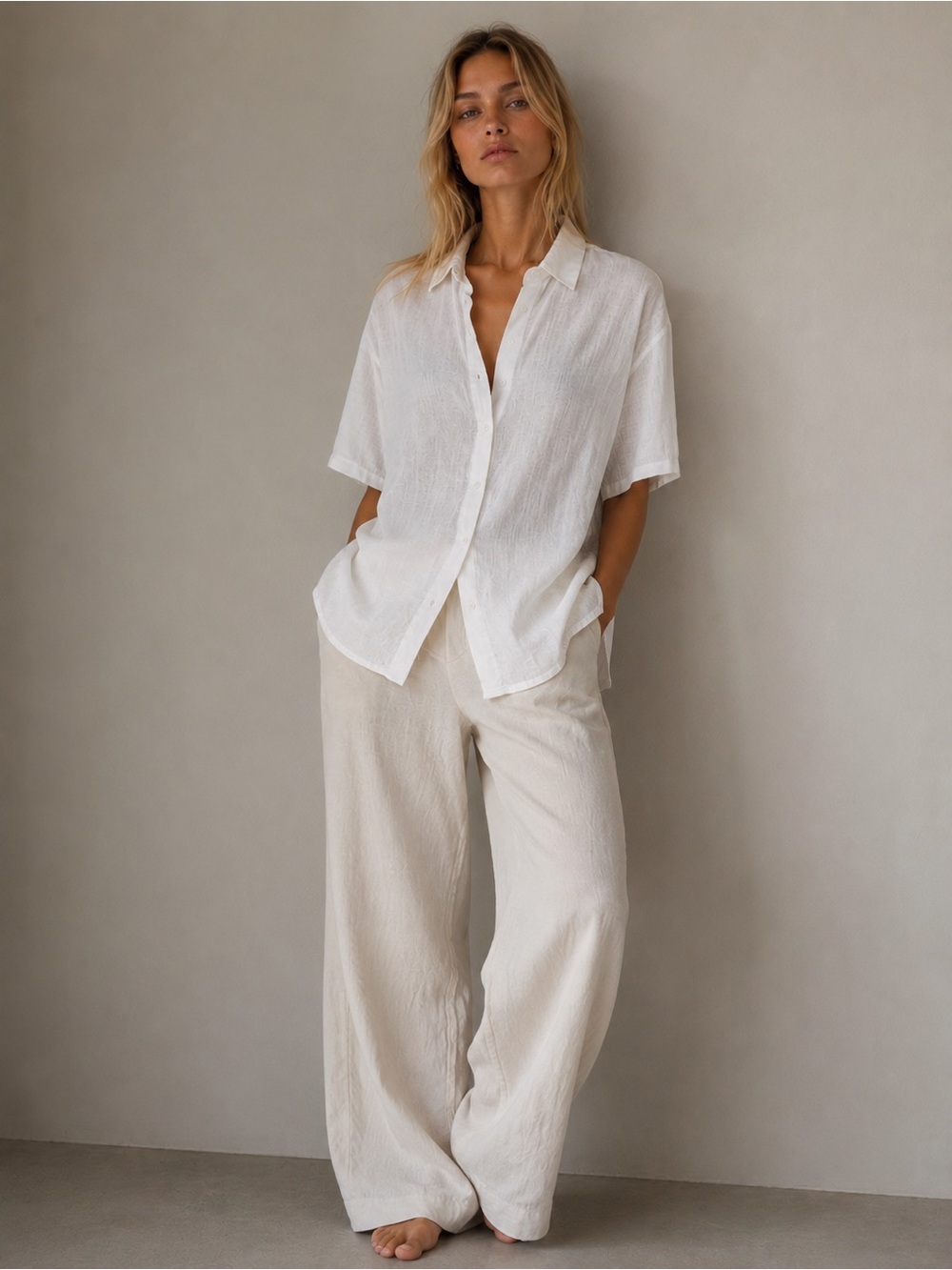 YANA K Mallorca Top – Ivory | Size Small | NWT